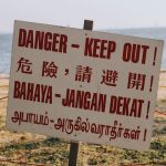 sign at changi beach park