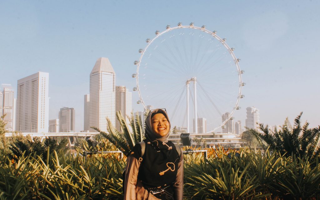 singapore flyer gardens by the bay